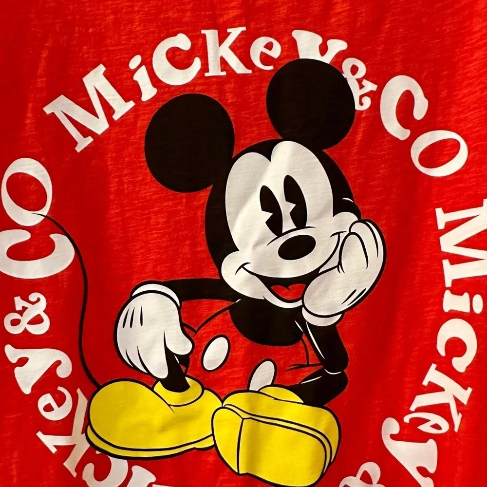 Boys Disney Red Mickey Mouse T-Shirt - NWT